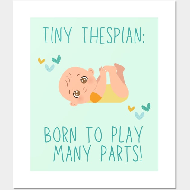 Tiny Thespian- Shakespeare Style Wall Art by Regency Romp